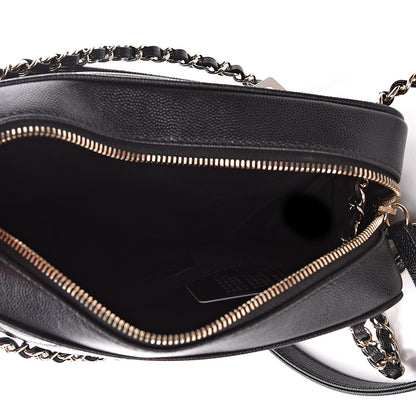 Chanel Caviar Quilted Small In & Out Camera Case Black 6 of 11