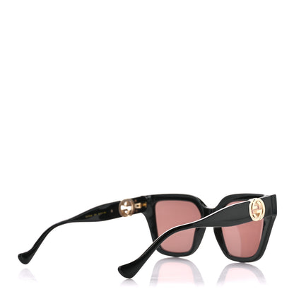 Gucci Acetate Square Frame Chain Sunglasses GG1023S Black 4 of 8