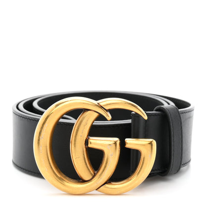 Gucci Calfskin Double G 40mm Belt 85 34 Belt Black 1 of 5