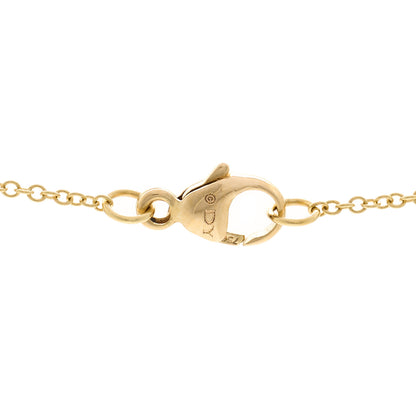 David Yurman 18K Yellow Gold Blue Sapphire Diamond Evil Eye Necklace 4 of 5
