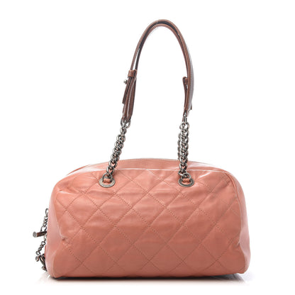 Chanel Calfskin Quilted Country Chic Bowler Pink 1 of 9