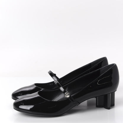 Louis Vuitton Patent Uniformes Silhouette 40mm Pumps 40 Black 2 of 9