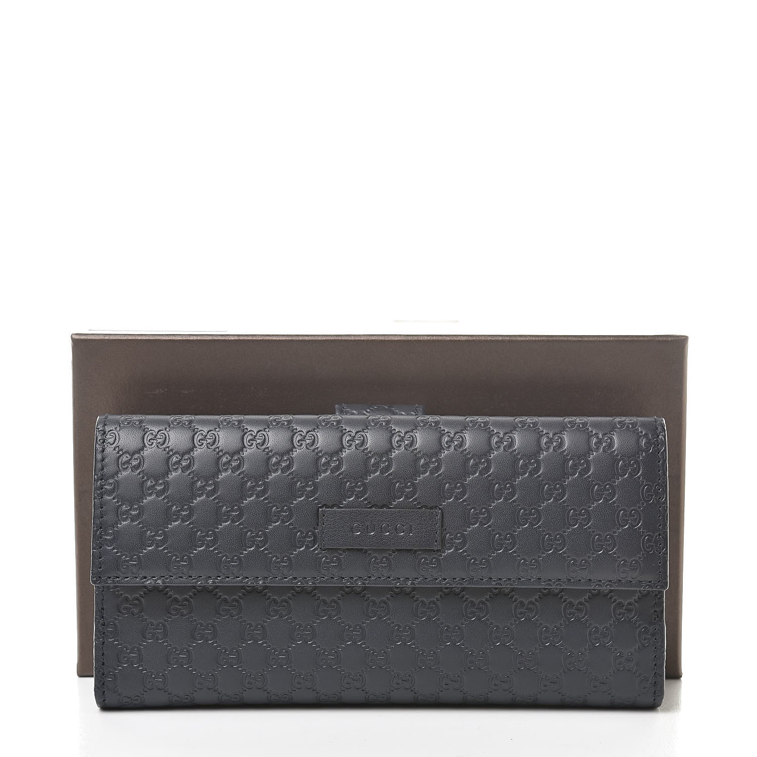 Gucci Microguccissima Continental Flap Wallet Navy 9 of 9