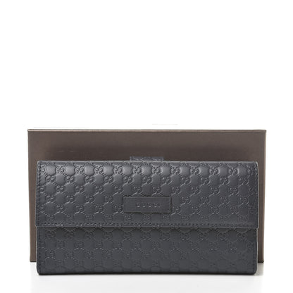 Gucci Microguccissima Continental Flap Wallet Navy 9 of 9