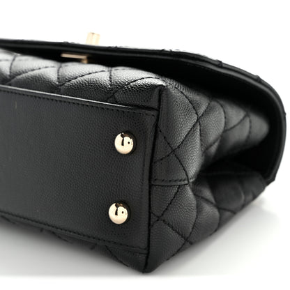 Chanel Caviar Quilted Extra Mini Coco Handle Flap Black 9 of 9