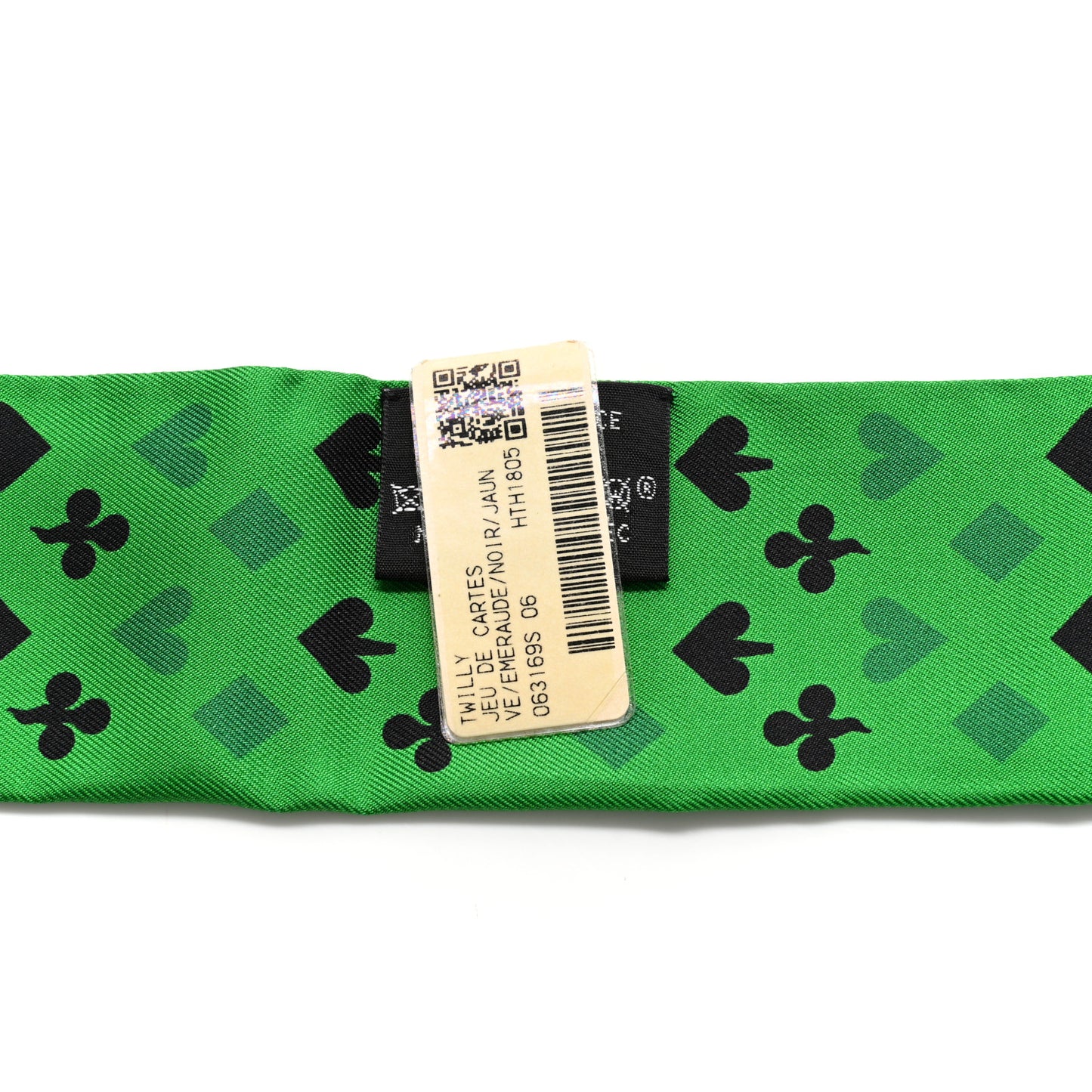 Silk Jeu de Cartes Twilly Vert Emeraude Black Jaune Soufre