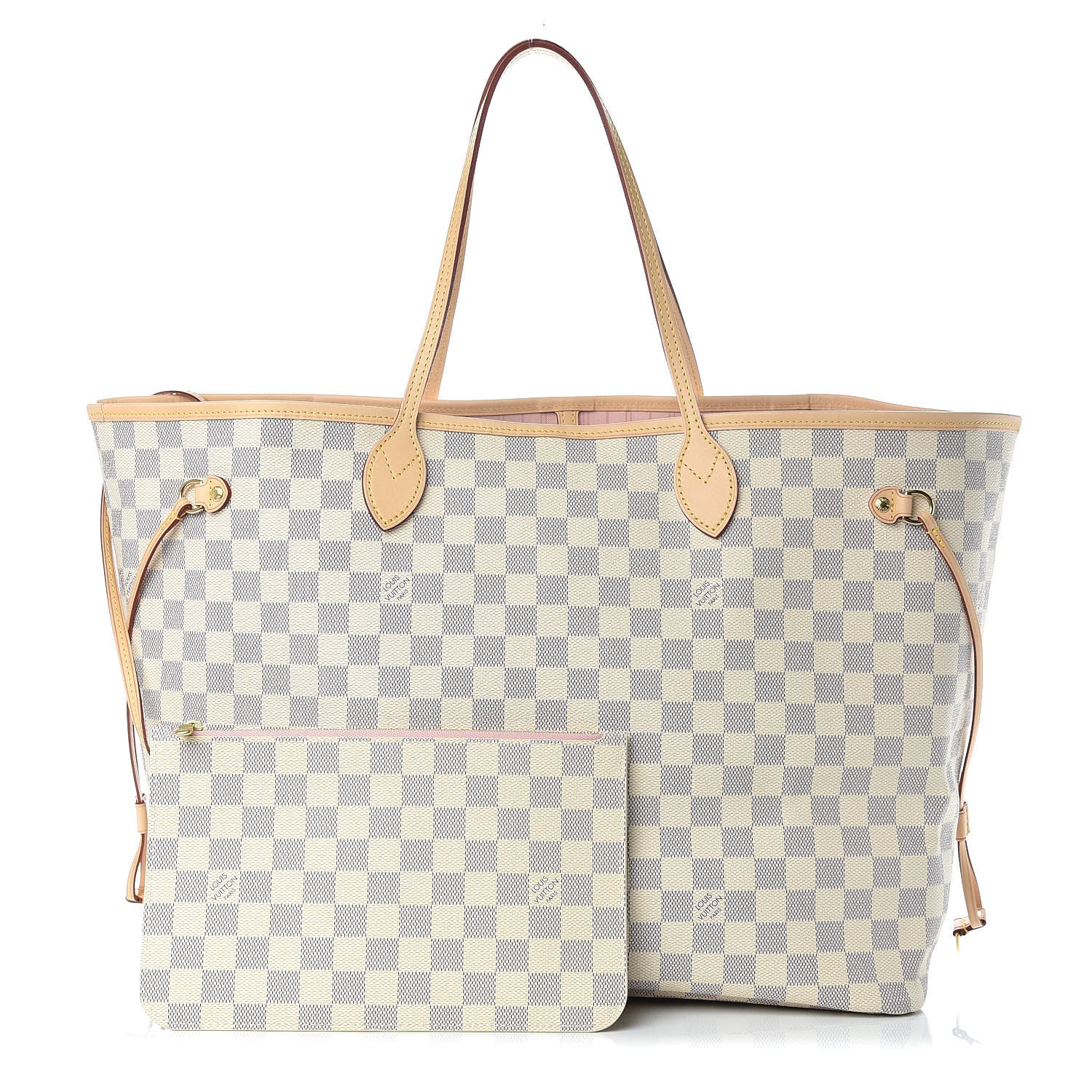 Louis Vuitton Damier Azur Neo Neverfull GM Rose Ballerine 1 of 12