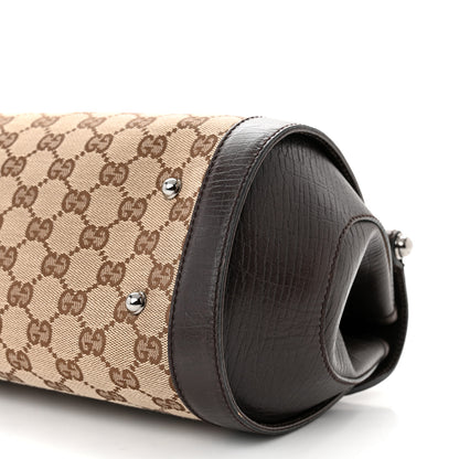 Gucci Monogram Bamboo Bullet Bag Dark Brown 10 of 14