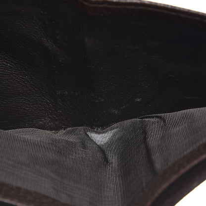 Gucci Mens Monogram Bi-Fold Wallet Dark Brown 7 of 10