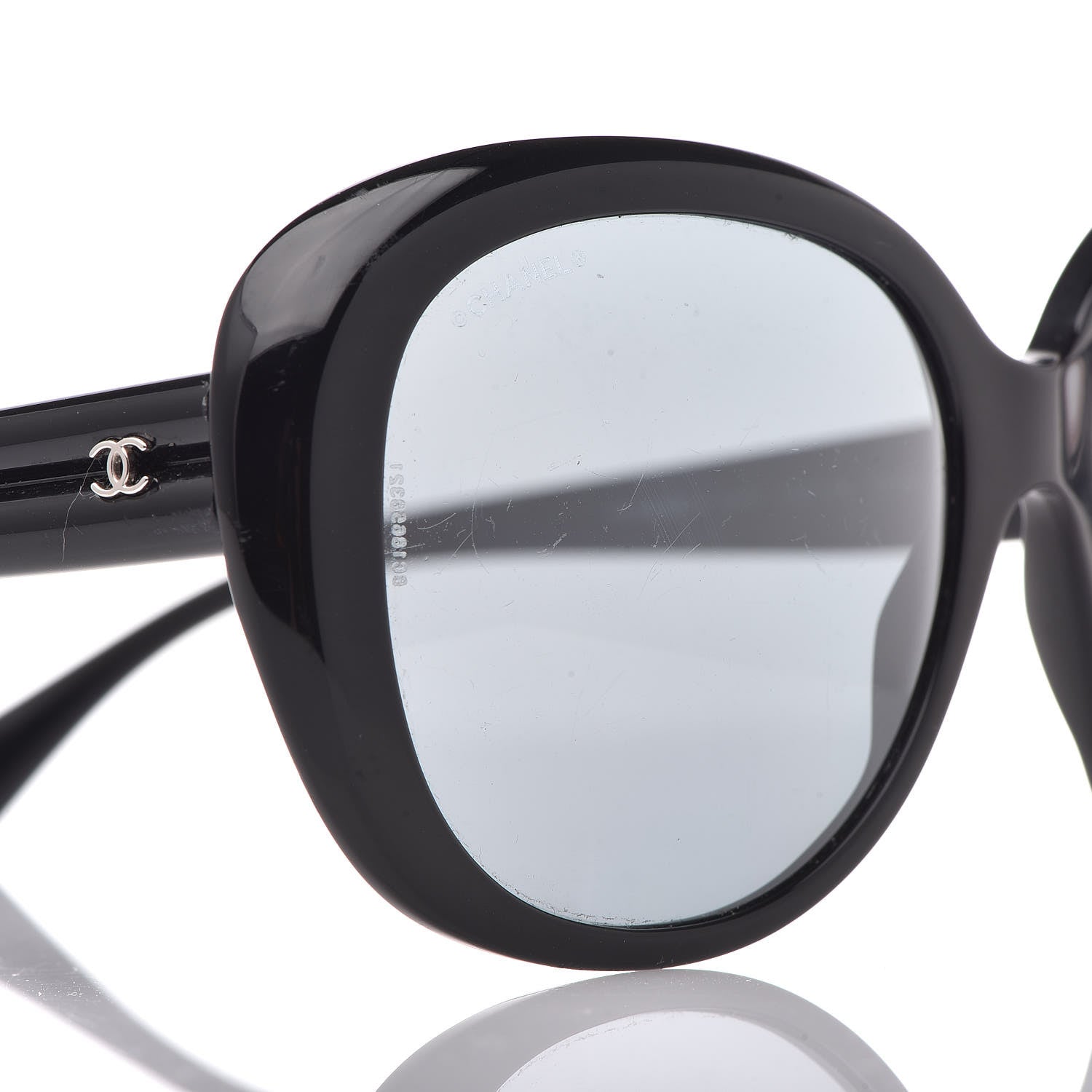Chanel Signature Oval Sunglasses 5312 Black 8 of 9