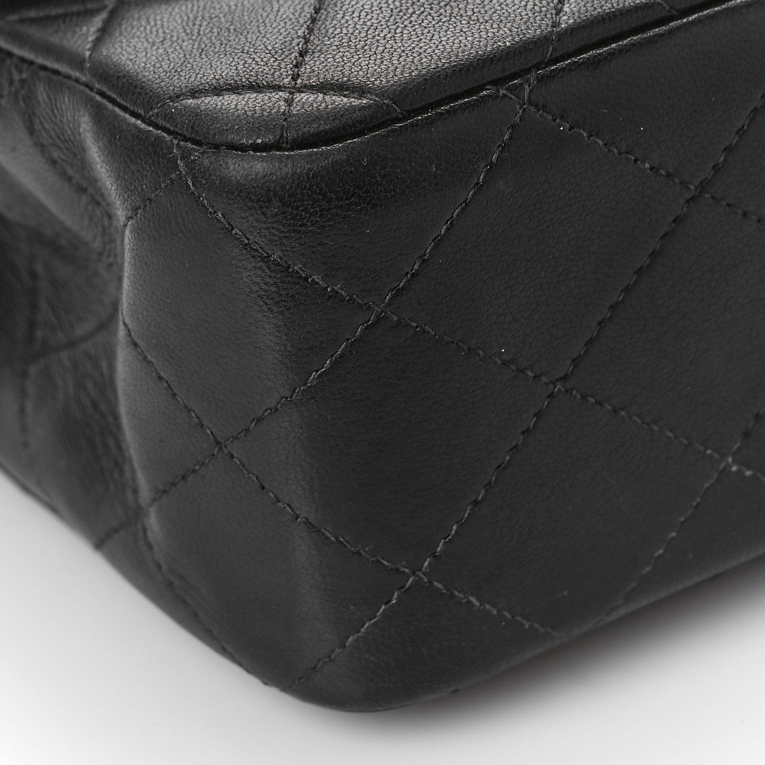 Chanel Lambskin Quilted Medium Double Flap Black 7 of 12