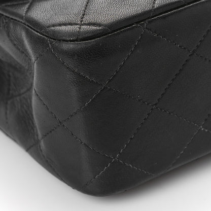 Chanel Lambskin Quilted Medium Double Flap Black 7 of 12