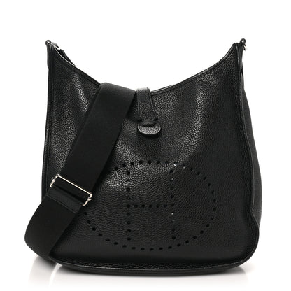Hermes Taurillon Clemence Evelyne III GM Black 1 of 11