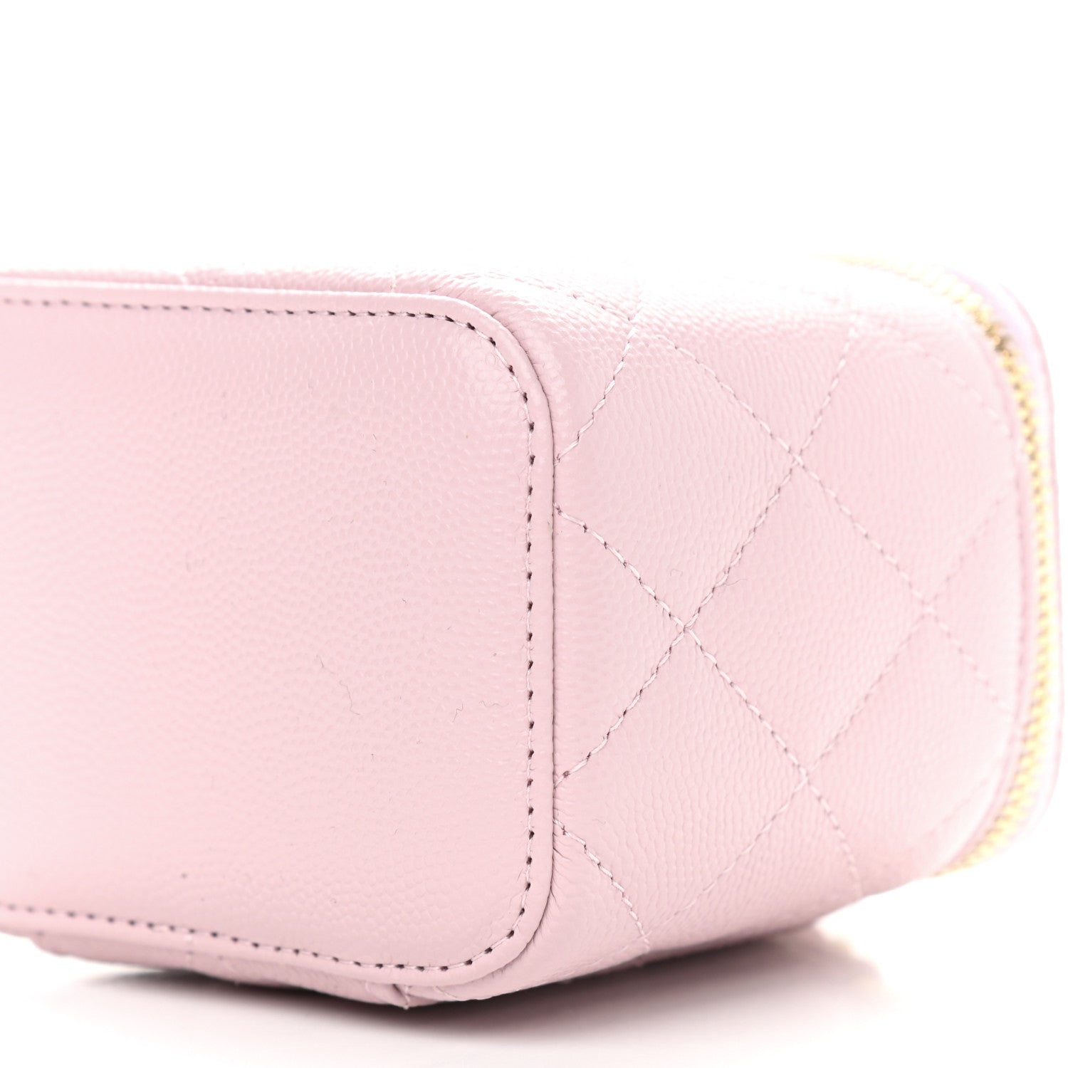Chanel Caviar Quilted Mini Vanity Case With Chain Light Pink 9 of 9