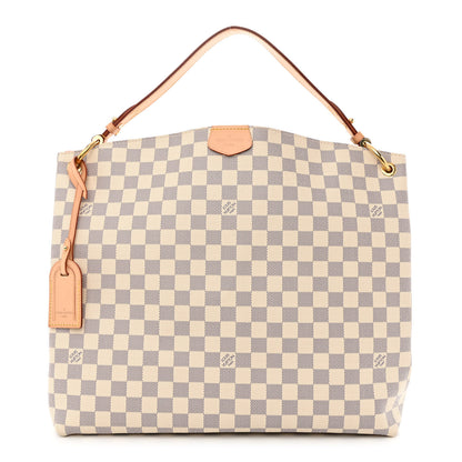 Louis Vuitton Damier Azur Graceful MM Rose Ballerine 1 of 11