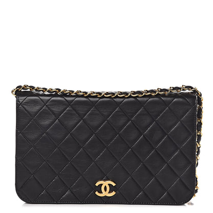 Chanel Lambskin Quilted Small Single Flap Bag Black 1 of 10