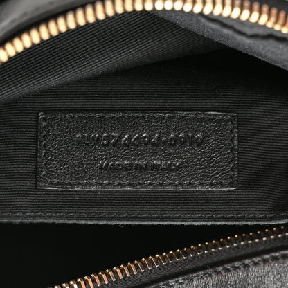 Saint Laurent Calfskin Matelasse Monogram Lou Camera Bag Black 7 of 13