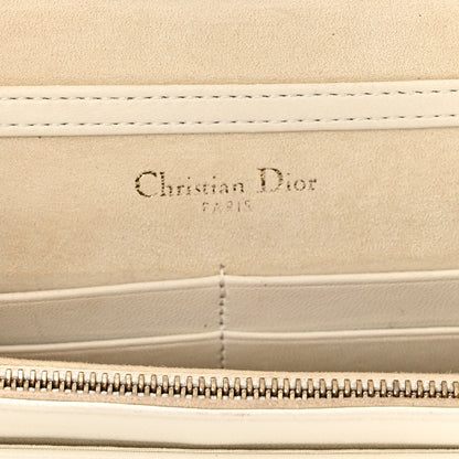 Christian Dior Lambskin Studded Diorama Wallet on Chain Pouch Off White 6 of 17
