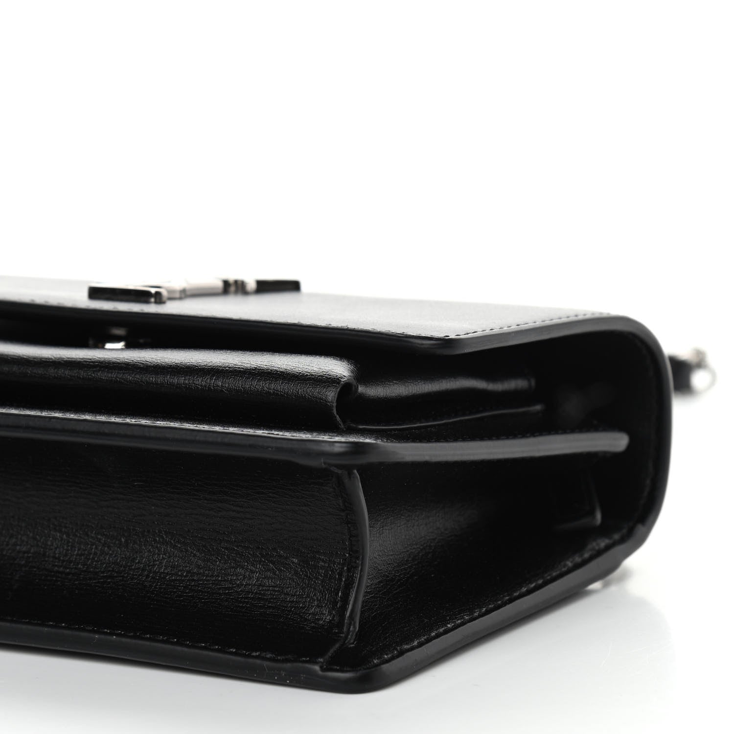 Saint Laurent Calfskin Monogram Sunset Chain Wallet Black 10 of 11