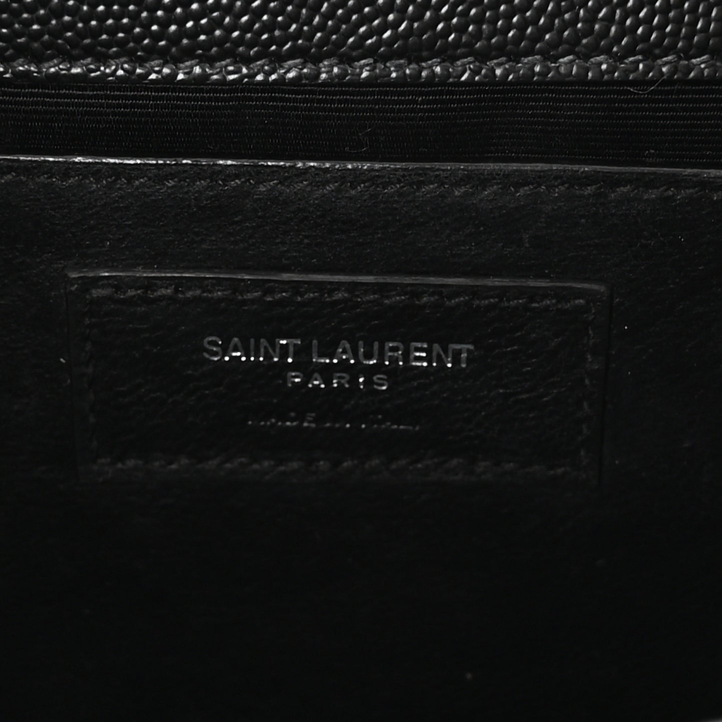Grain De Poudre Medium Classic Monogram Kate Satchel Black