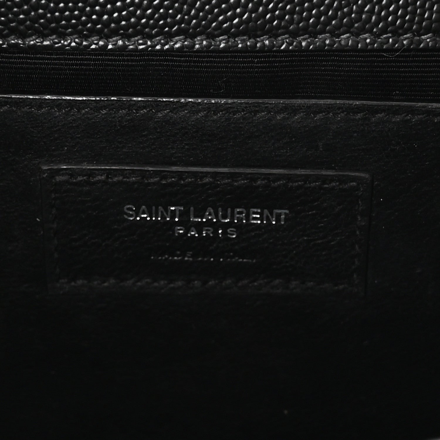 Saint Laurent Grain De Poudre Medium Classic Monogram Kate Satchel Black 6 of 10