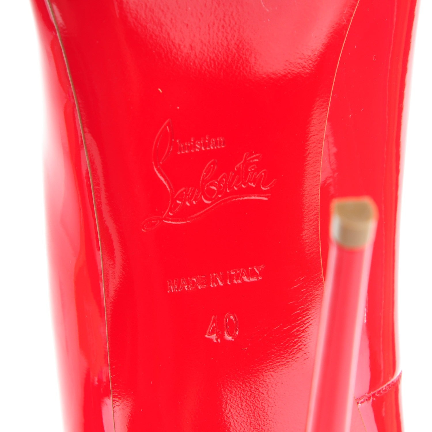 Christian Louboutin Patent So Kate 120 Pumps 40 Rubis 6 of 8