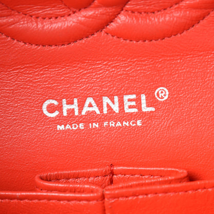 Chanel Lambskin Perforated Medium Double Flap Red 6 of 14