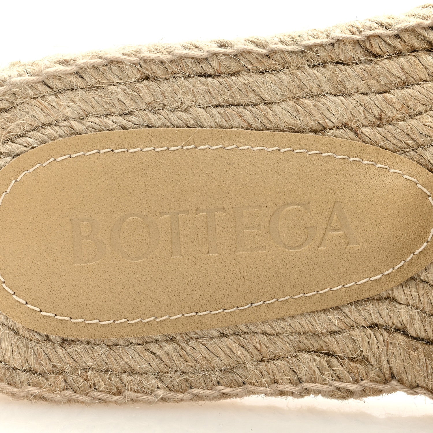 Bottega Veneta Jute Intreccio Jack Espadrille Sandals 36 Cane Sugar 7 of 7