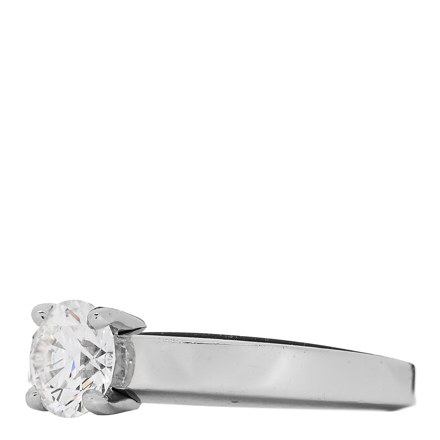 Cartier Platinum Diamond 1.04ct Solitaire Engagement Ring 54 6.75 4 of 6