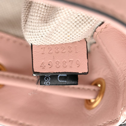 Gucci Calfskin GG Matelasse Bucket Bag Perfect Pink Natural 7 of 12