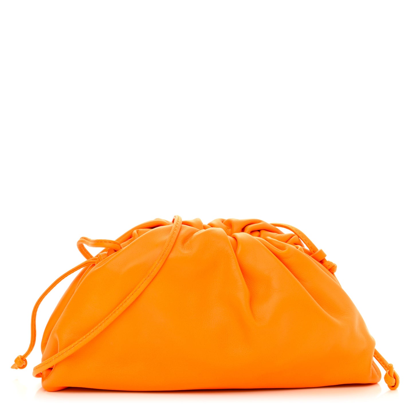 Butter Calfskin The Mini Pouch Tangerine