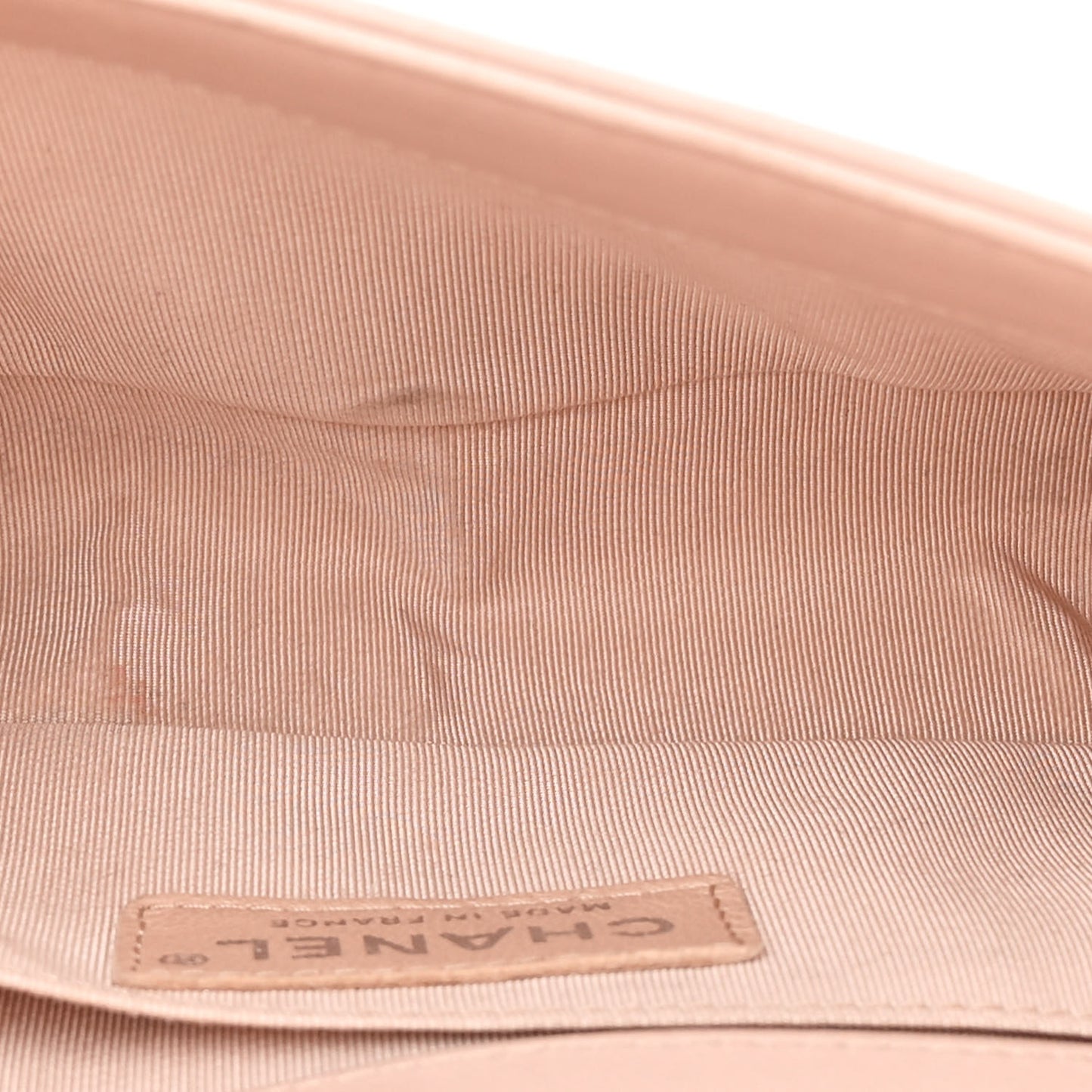Calfskin Quilted Small Boy Flap Light Pink