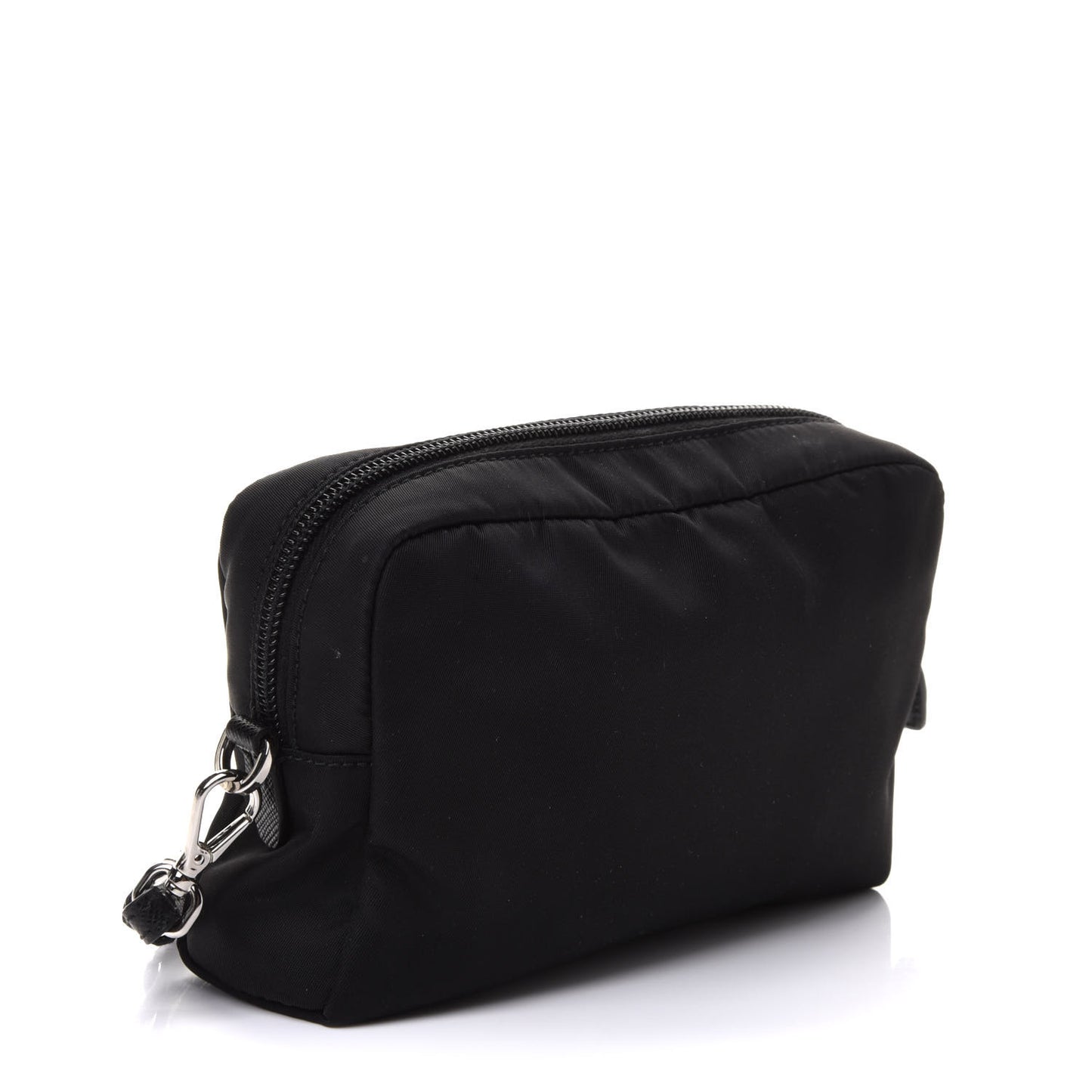 Tessuto Nylon Saffiano Wristlet Black