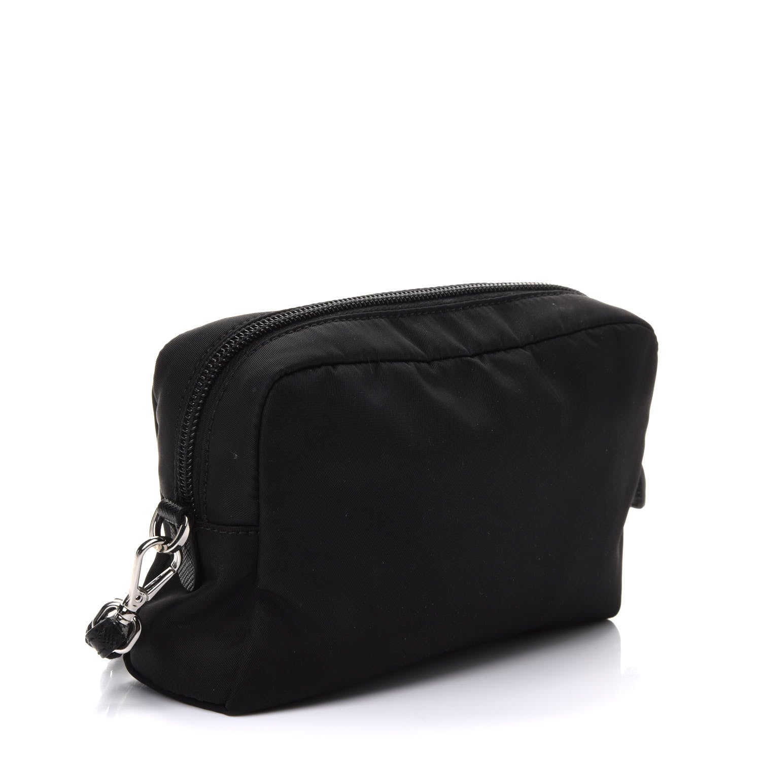 Prada Tessuto Nylon Saffiano Wristlet Black 3 of 11