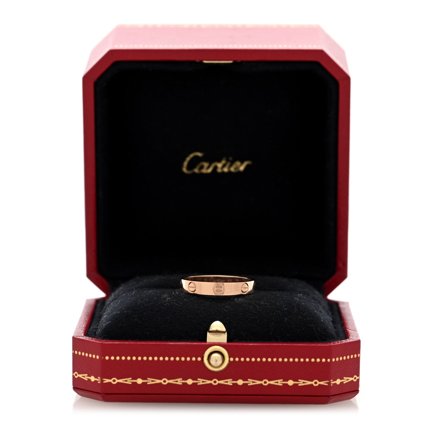 Cartier 18K Pink Gold 3.5mm LOVE Wedding Band Ring 55 7.25 5 of 5