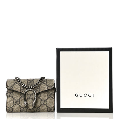Gucci GG Supreme Monogram Dionysus Coin Purse Taupe 10 of 10