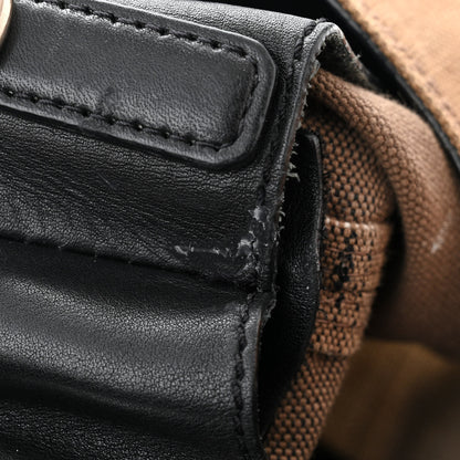 Burberry Canvas Mega Check Medium Ashby Hobo Black 19 of 22