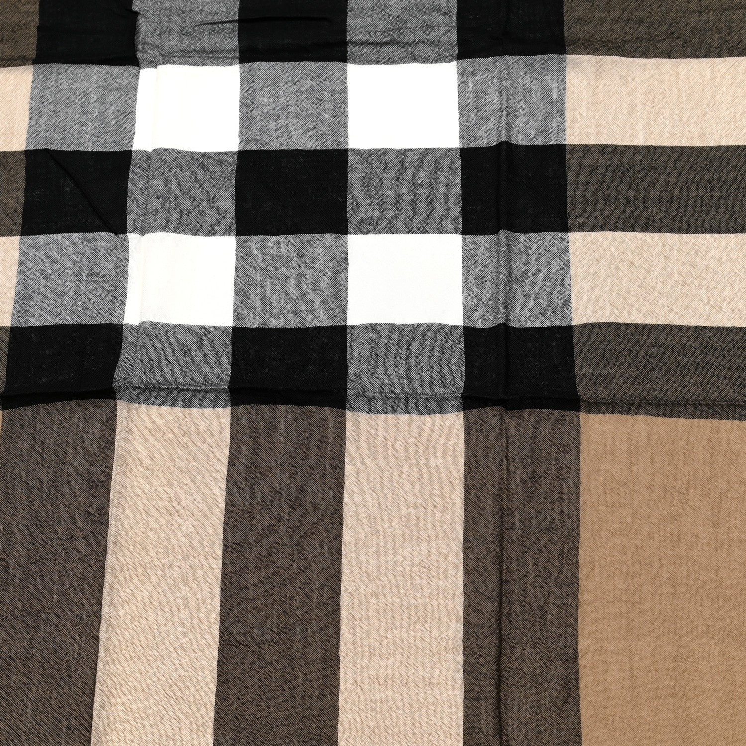 Burberry Merino Wool House Check Square Scarf Brown 2 of 5