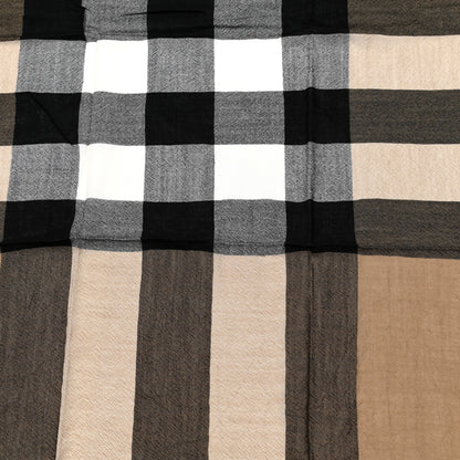 Burberry Merino Wool House Check Square Scarf Brown 2 of 5