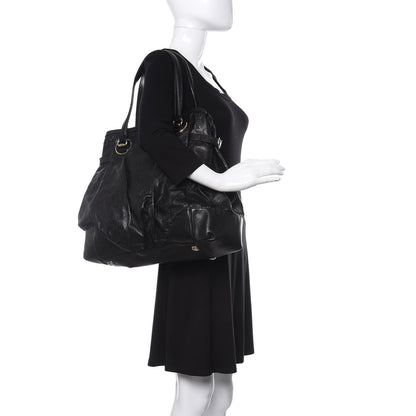 Gucci Guccissima Full Moon Tote Black 2 of 13