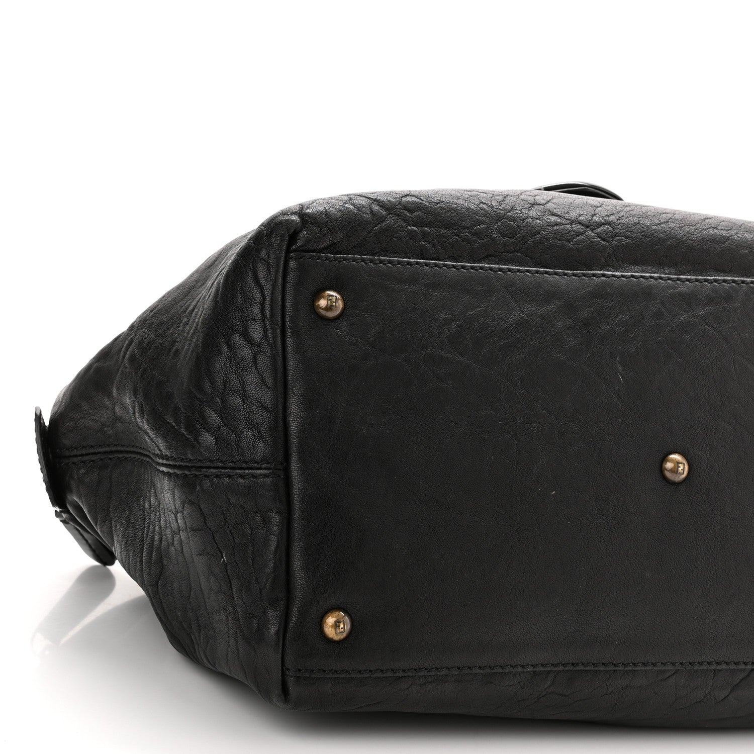 Fendi Nappa Patent B Buckle Tote Black 8 of 12
