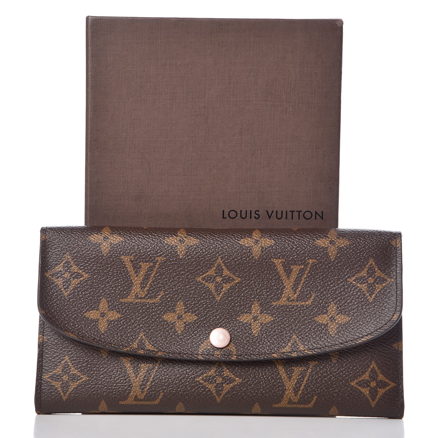 Louis Vuitton Monogram Emilie Wallet Rose Nacre 9 of 9