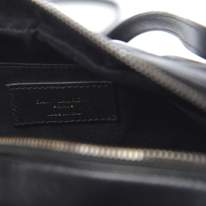 Saint Laurent Calfskin Matelasse Monogram Lou Camera Bag Black 6 of 9