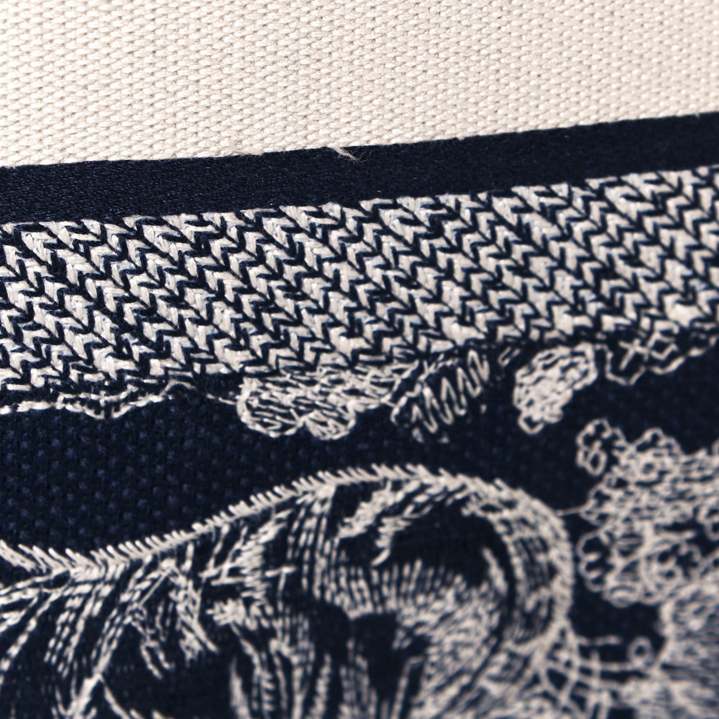 Canvas Embroidered Medium Dioriviera Toile De Jouy Book Tote Blue