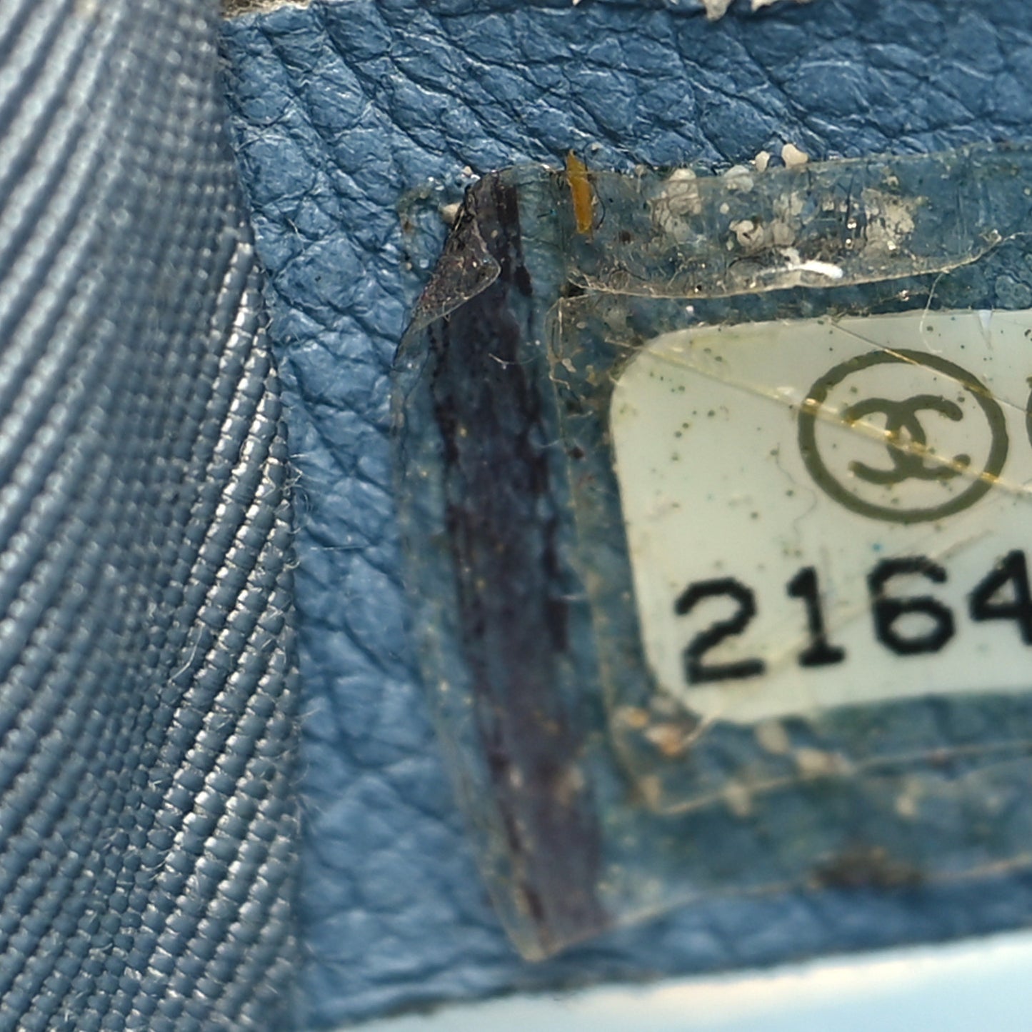 Washed Denim Quilted Small Urban Spirit Backpack Light Blue