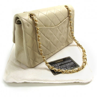 Chanel Lambskin Medium Double Flap Beige 3 of 13