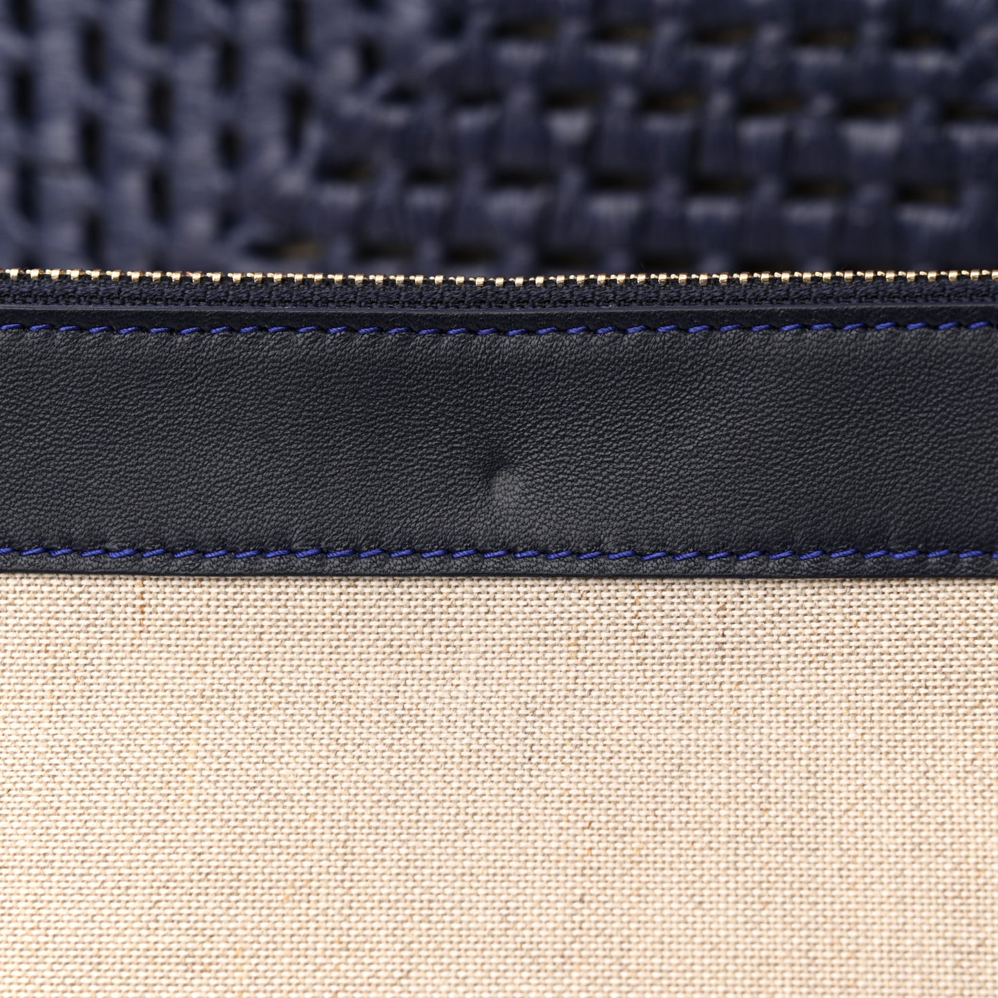Raffia Medium The Studio Box Bag Midnight