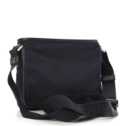 Prada Tessuto Nylon Saffiano Messenger Bag Baltico 4 of 16