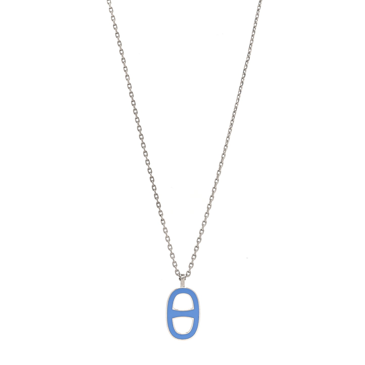 Laquered Iliade Pendant Necklace Bleu Paradis
