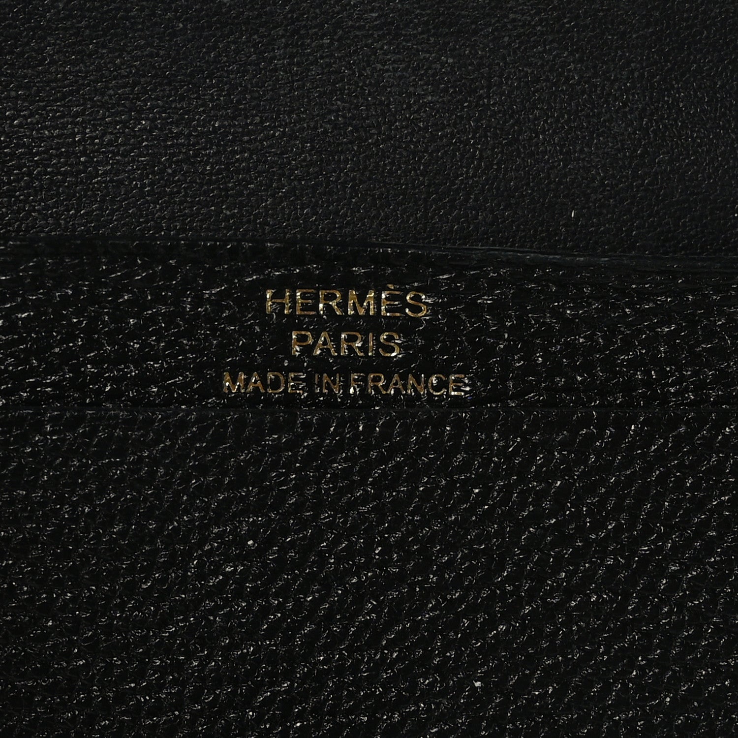 Hermes Chevre Mysore Bearn Card Holder Wallet Black 7 of 8